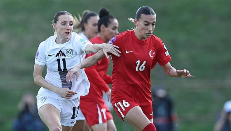 A Milli Kadın Futbol Takımı, Slovenya'ya 3-0 mağlup oldu
