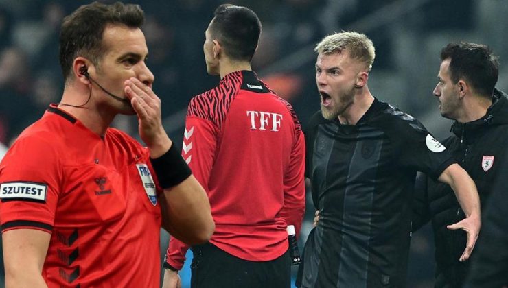 Samsunspor'dan Beşiktaş maçı sonrası hakem yönetimine tepki!
