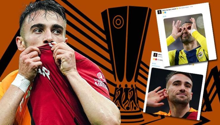 UEFA Avrupa Ligi'nin Yunus Akgün paylaşımı Fenerbahçelileri kızdırdı! 'Yenilmez'