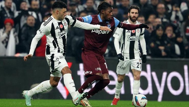 (ÖZET) Beşiktaş – Trabzonspor maç sonucu: 2-1 (Beşiktaş ikinci devre açıldı, Trabzonspor'un serisi bitti)