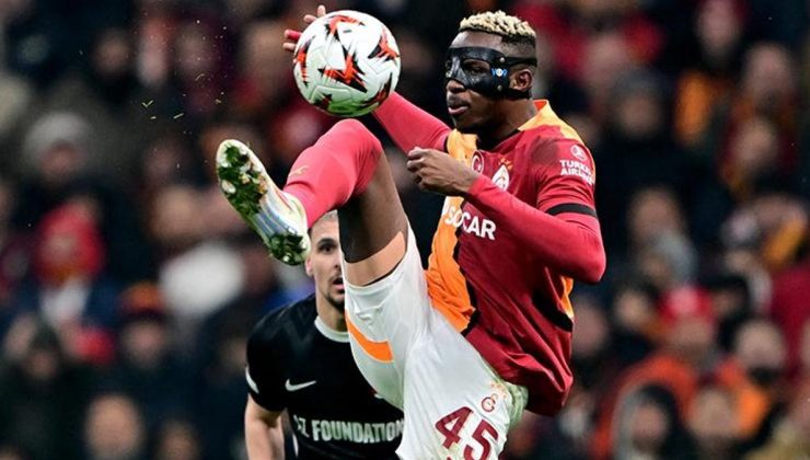 Galatasaray'da Victor Osimhen, gol sayısını 20'ye çıkardı