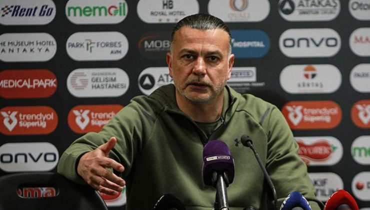 Hatayspor Teknik Direktörü Murat Şahin: 'Savunmada sıkıntı yaşıyoruz'