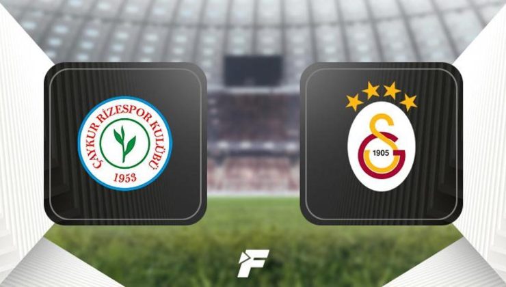 CANLI |Çaykur Rizespor-Galatasaray maçı ne zaman, saat kaçta, hangi kanalda? (Muhtemel 11'ler)
