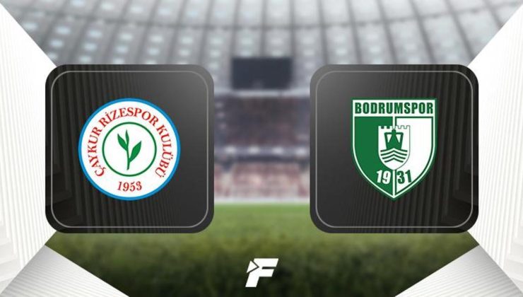 Çaykur Rizespor-Bodrum FK | Canlı