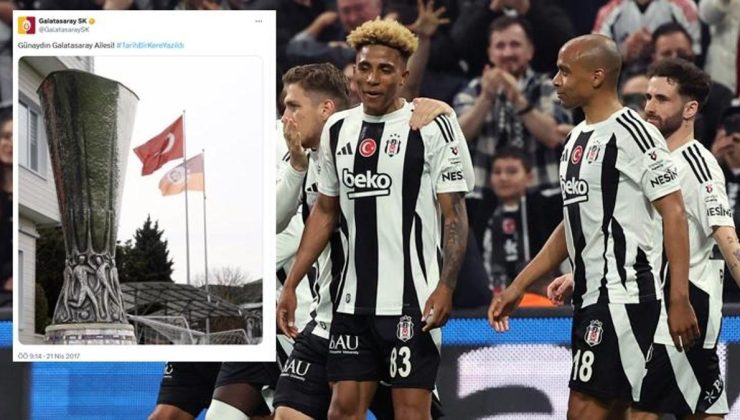 Beşiktaş'tan Galatasaray'a olay gönderme! 'Tarih bir kere yazıldı'