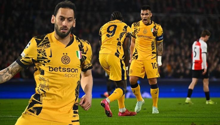 Feyenoord – Inter maç sonucu: 0-2 | Hakan Çalhanoğlu'lu Inter, tur kapısını araladı!