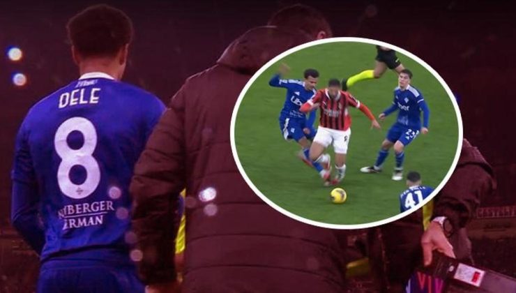 Ne yaptın Dele Alli! Oyuna girdi, 9 dakika sonra kırmızı kart gördü: Fabregas çıldırdı