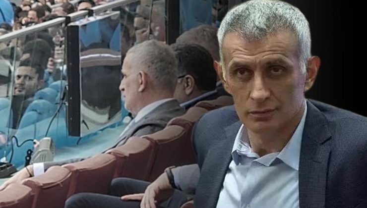 Trabzonspor taraftarından TFF Başkanı İbrahim Hacıosmanoğlu'na istifa tepkisi