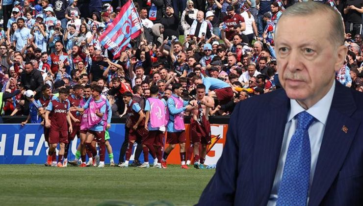 Cumhurbaşkanı Recep Tayyip Erdoğan’dan Trabzonspor’a tebrik telefonu