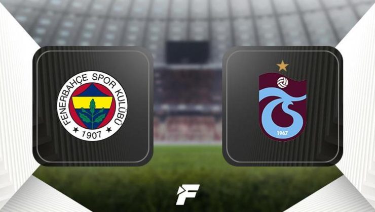 CANLI | Fenerbahçe – Trabzonspor maçı ne zaman, saat kaçta hangi kanalda? (Muhtemel 11'ler)