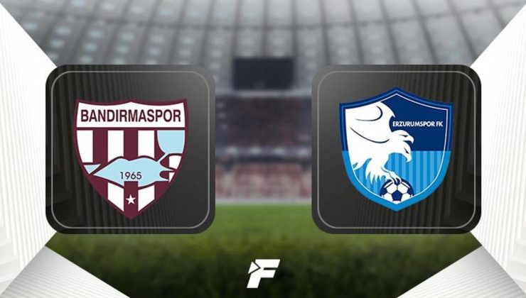 Bandırmaspor-Erzurumspor FK maçı ne zaman, hangi kanalda, saat kaçta?