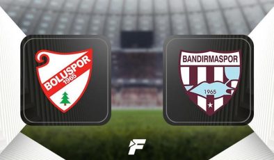 CANLI | Boluspor – Bandırmaspor (TFF 1.Lig play-off ilk tur maçı)