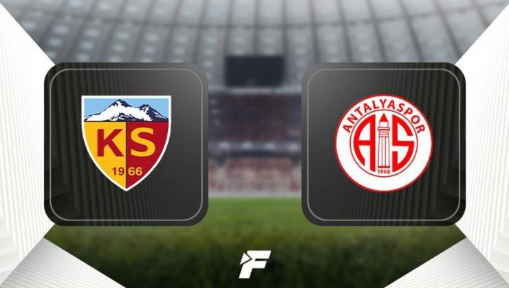 CANLI: Kayserispor – Antalyaspor (35. hafta)