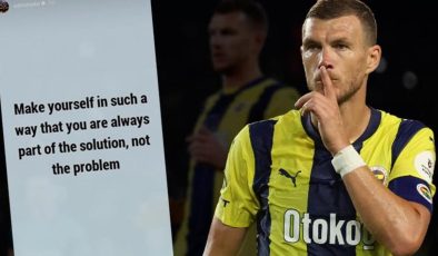 Edin Dzeko’dan şaşırtan paylaşım! ‘Problemin değil’
