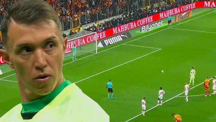 Galatasaray – Kayserispor maçında ilginç anlar! Muslera penaltıda topun başına geçti