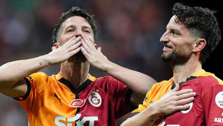 Galatasaray’ın yıldızı Dries Mertens yine sahneye çıktı! Golle veda etti