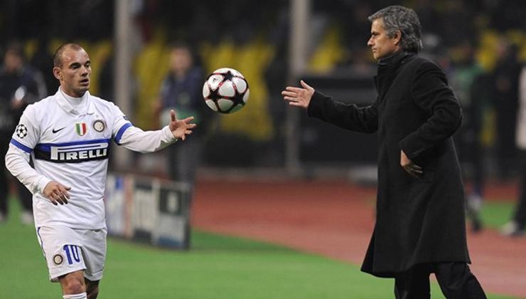 ‘İlk yastığı o atardı!’ Wesley Sneijder’dan olay Jose Mourinho sözleri…