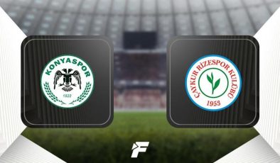Konyaspor-Çaykur Rizespor maçı ne zaman, hangi kanalda, saat kaçta?