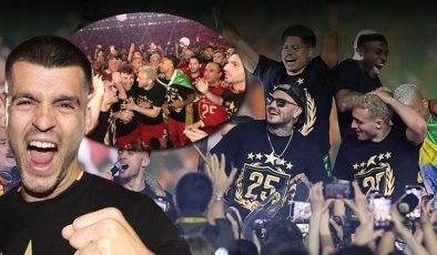 CANLI | Galatasaray Süper Lig’de 25. şampiyonluğunu kutluyor! Osimhen’den roman havası