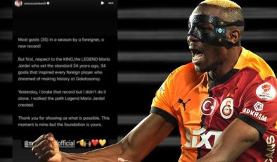 Victor Osimhen’den Mario Jardel paylaşımı! ‘Açtığı yolda yürüdüm’
