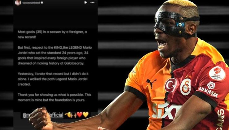 Victor Osimhen’den Mario Jardel paylaşımı! ‘Açtığı yolda yürüdüm’