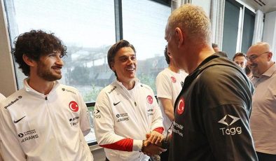 A Milli Takım’da geleneksel bayramlaşma töreni yapıldı