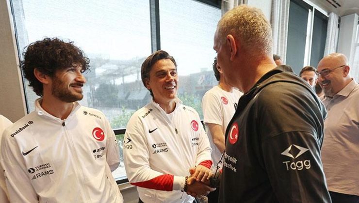 A Milli Takım’da geleneksel bayramlaşma töreni yapıldı