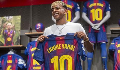 Barcelona’nın yeni 10 numarası Lamine Yamal