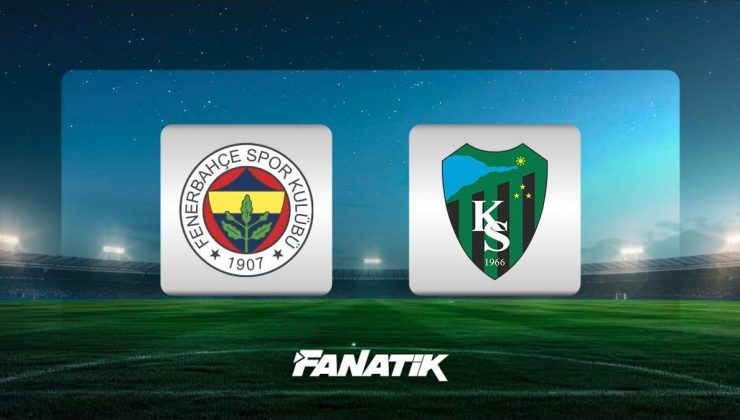 CANLI |Fenerbahçe-Kocaelispor maçı ne zaman, hangi kanalda, saat kaçta? (Muhtemel 11’ler)