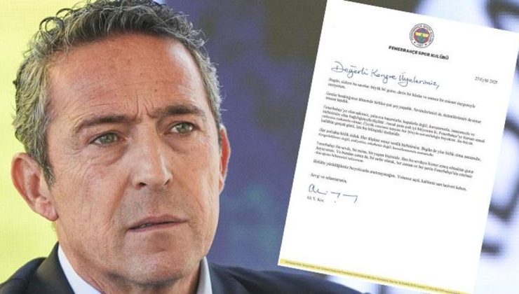 Ali Koç’tan Fenerbahçe kongre üyelerine duygusal veda mektubu