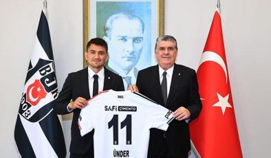 Beşiktaş Başkanı Serdal Adalı yeni transfer Cengiz Ünder’le buluştu