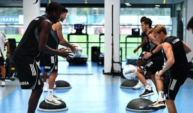 Beşiktaş salonda çalıştı