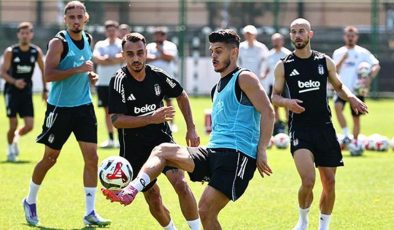 Beşiktaş’ta yeni transfer Cerny ve Gökhan Sazdağı ilk antrenmanına çıktı