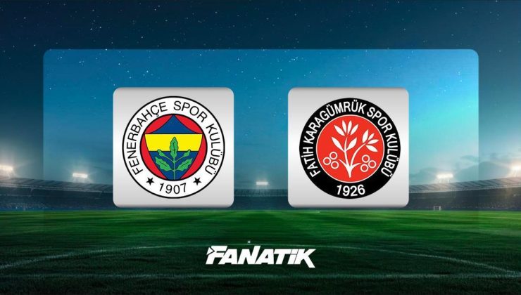 CANLI |  Fenerbahçe – Karagümrük maçı ne zaman, saat kaçta, hangi kanalda? (Süper Lig’de 9. hafta)